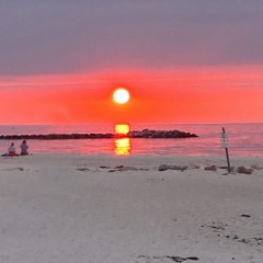 Sonnenuntergang nach einem tollen Tag