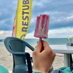 Eis am Strand